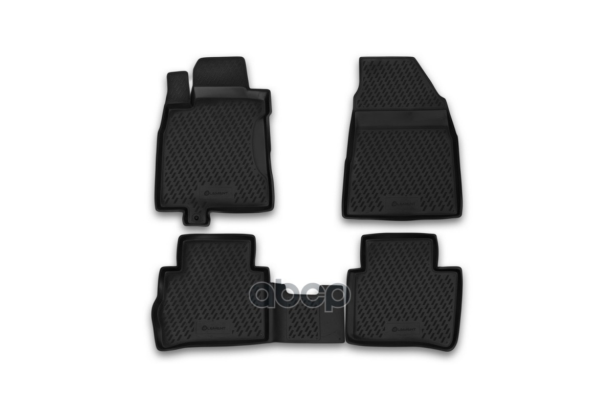 Коврики в салон NISSAN Tiida 2004-2015, 4 шт. (полиуретан) / Ниссан Тиида ELEMENT арт. CARNIS00029