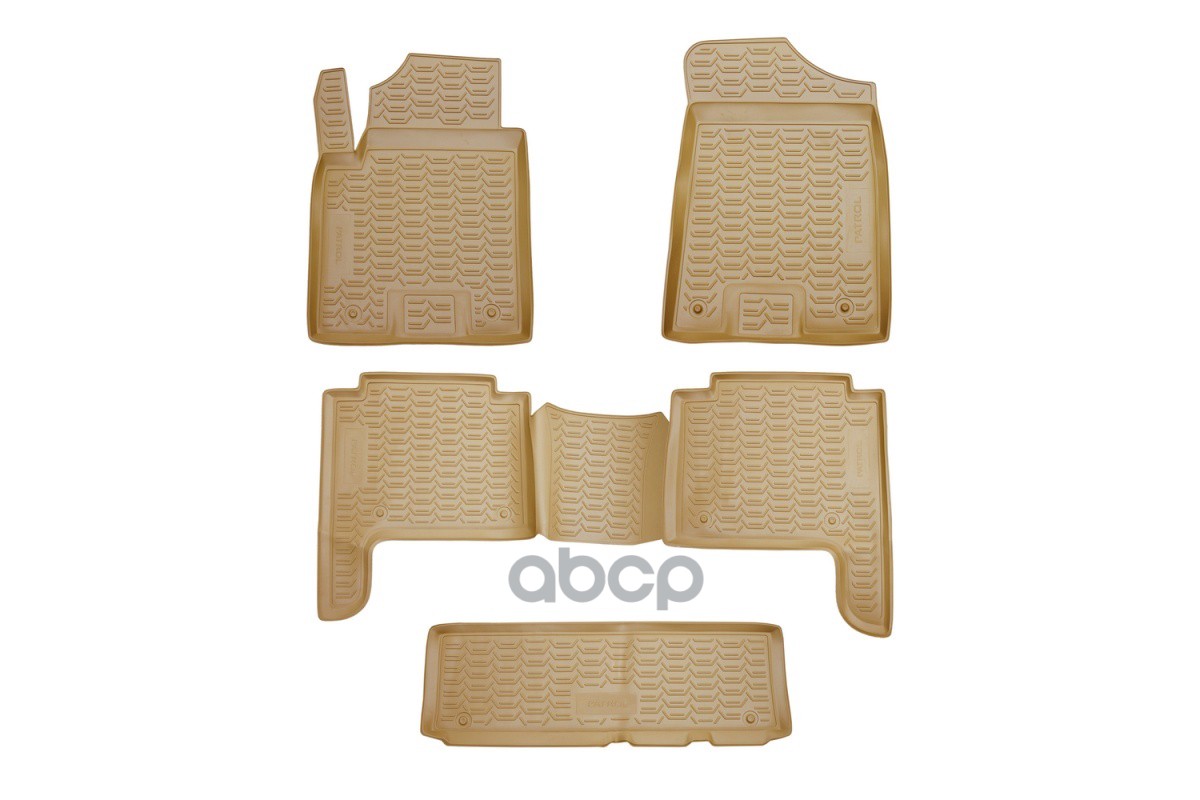Коврики В Салон Nissan Patrol, 2010-, 5 Шт. (Полиуретан, Бежевые) / Ниссан Патрол ELEMENT арт. ELEMENT3633210