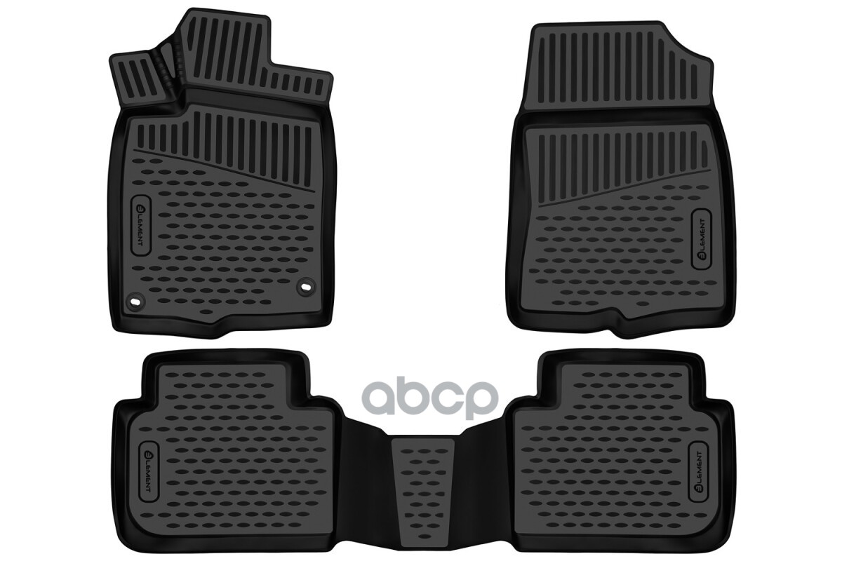 Коврики 3D в салон подходят для HONDA Civic (XI) 2021- 3шт. (полиуретан) / Хонда Цивик ELEMENT арт. ELEMENT3DA68611210k