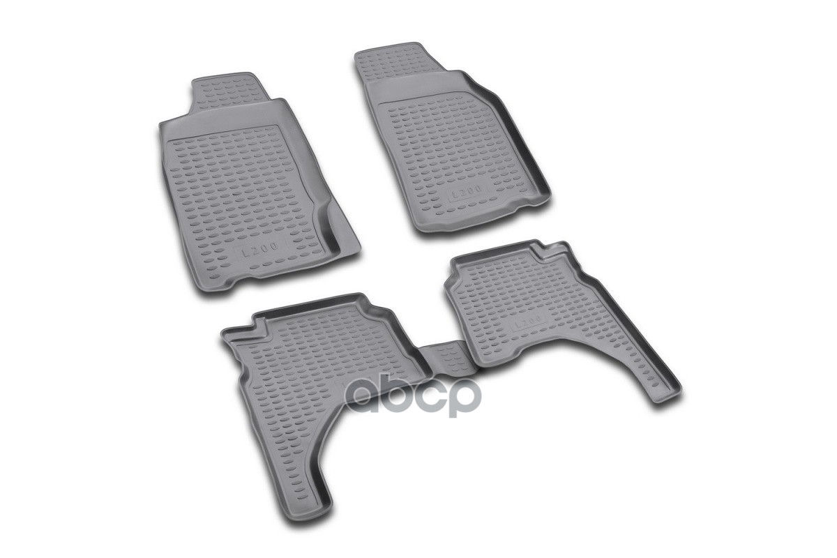 Коврики в салон MITSUBISHI L-200 1996-2005, 4 шт. (полиуретан) / Митсубиси Л200 ELEMENT арт. NLC.35.10.210