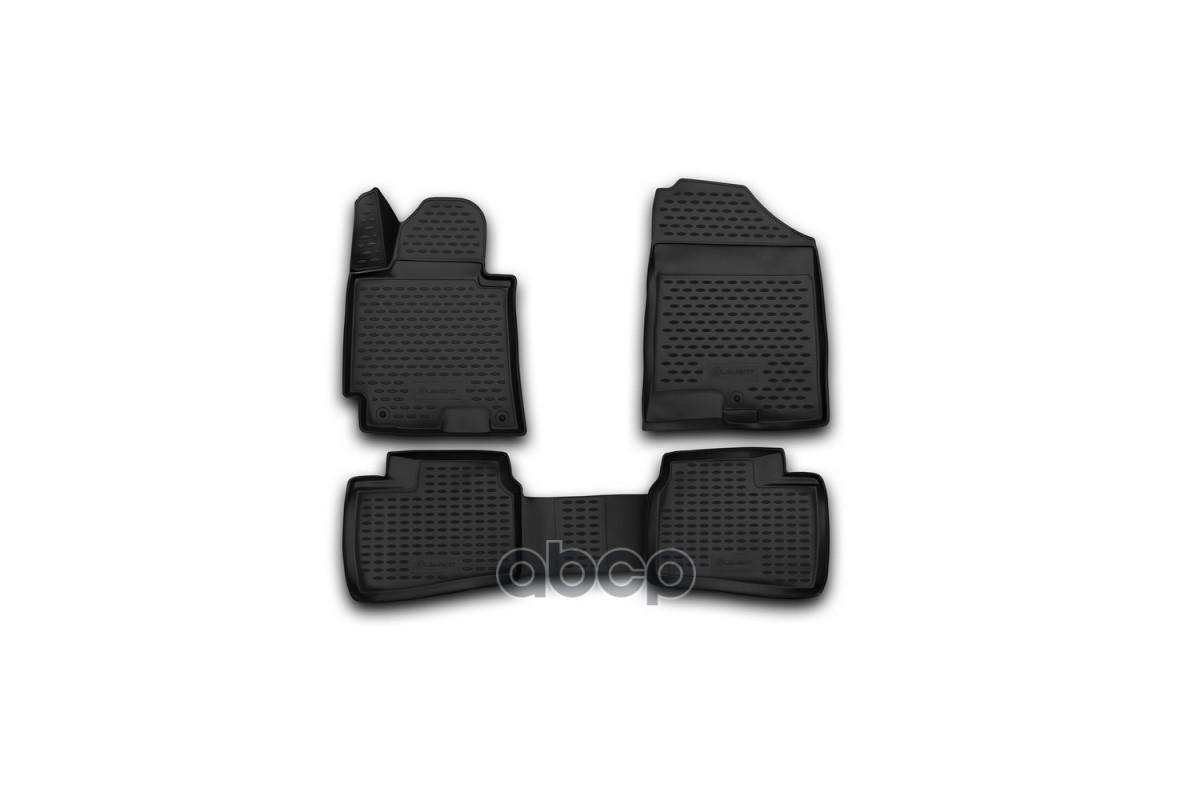 Коврики 3D В Салон Hyundai Elantra, 2014-2016, 4 Шт. (Полиуретан) / Хендай Элантра ELEMENT арт. NLC.3D.20.55.210