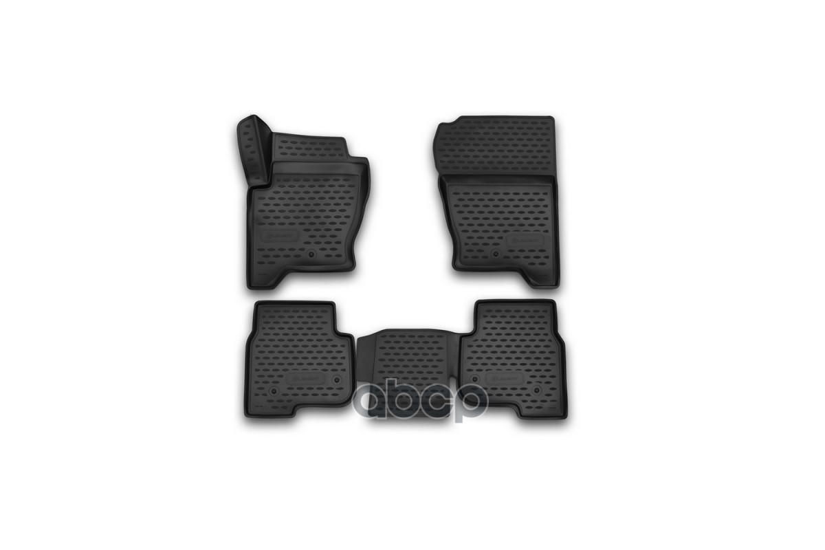 Коврики 3D в салон LAND ROVER Discovery 4, 2014-, 4 шт. (полиуретан) / Ленд Ровер Дискавери ELEMENT арт. NLC.3D.28.09.210