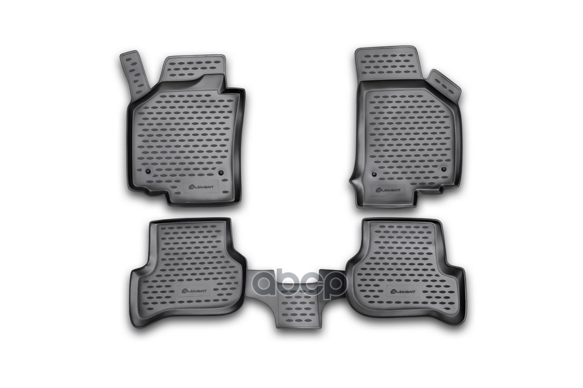 Коврики в салон SEAT Leon 10/2007-, 4 шт. (полиуретан) / Сеат Леон ELEMENT арт. NLC.44.02.210