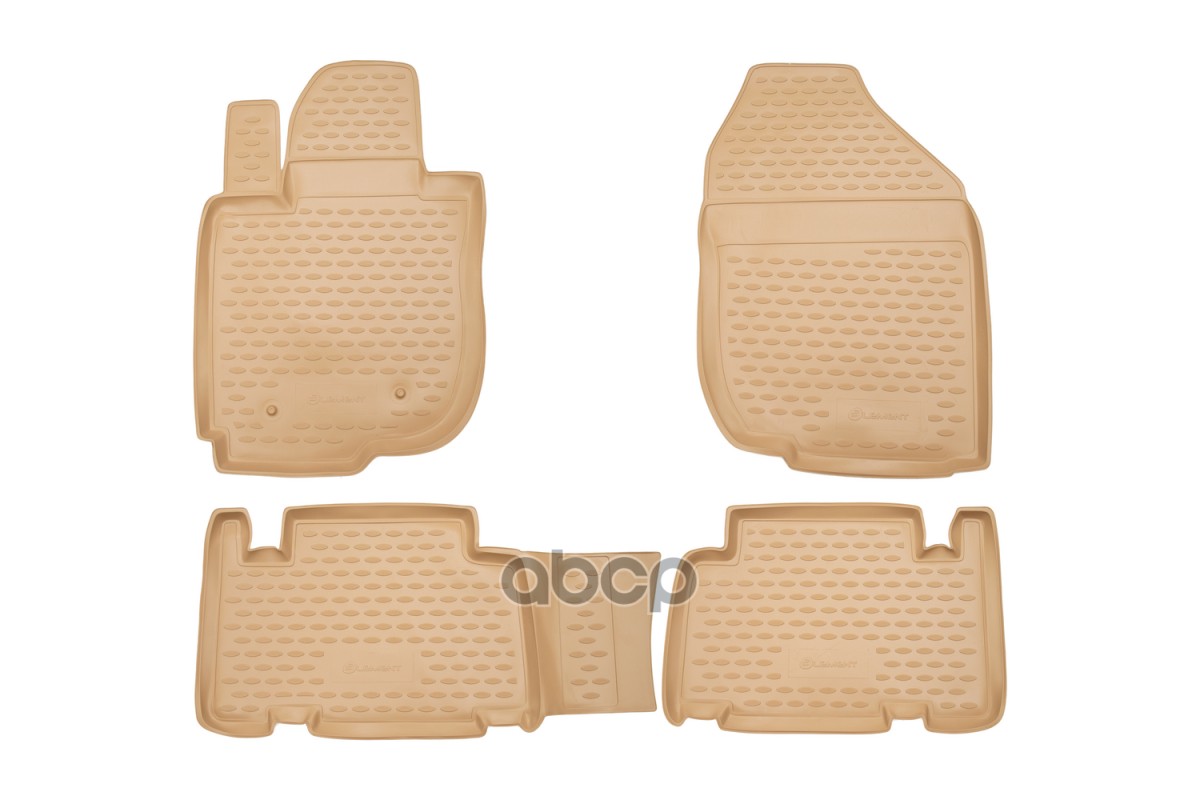 Коврики в салон TOYOTA RAV4 01/2006-2010, 4 шт.(полиуретан, бежевые) / Тойота Рав 4 ELEMENT арт. NLC.48.09.212