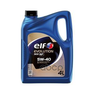 ELF Масло моторное синтетическое ELF EVOLUTION 900 NF 5W-40 4л (10150501) 11060501