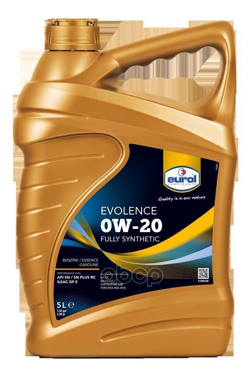 EUROL Масло Моторное Eurol Evolence 0W-20 5Л