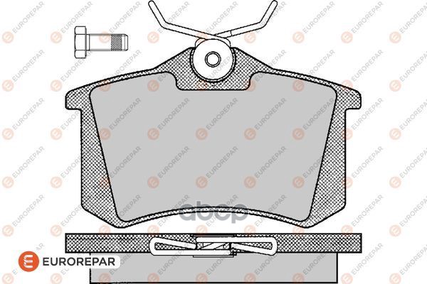 Колодки тормозные VAG A4/A6/RENAULT SCENIC/GOLF 2/3/PASSAT задн. EUROREPAR арт. 1617249980