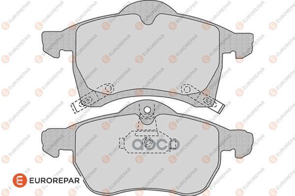 Колодки тормозные OPEL ASTRA G 1.8-2.2 16V/ZAFIRA A/B 1.6/1.8 передн. EUROREPAR арт. 1617275780