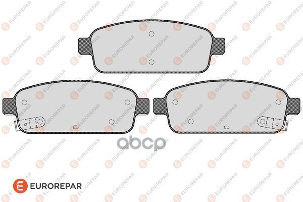 Колодки тормозные OPEL ASTRA J 1.4-1.6 1.3D 09>  CHEVROLET AVEO (T300) 11> CRUZE 09>/ORLANDO 11>/OPE EUROREPAR арт. 1617287080