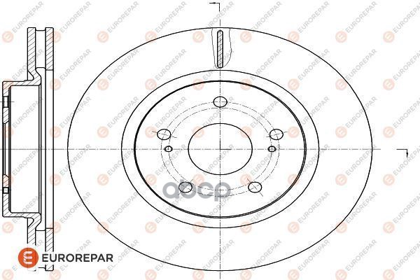 Диск Тормозной Suzuki Grand Vitara Ii (Jt, Te, Td) 1.6 (Jb416) 2005>, Front, D=294 X 25 EUROREPAR арт. 1622811980