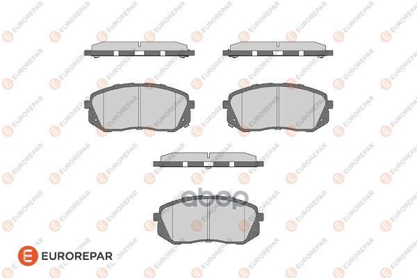 Колодки передние EUROREPAR 1623056680 EUROREPAR арт. 1623056680