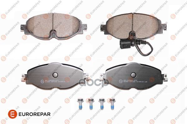 Колодки тормозные VAG A3/OCTAVIA/VW GOLF 12>/PASSAT 14> передн. EUROREPAR арт. 1639374980