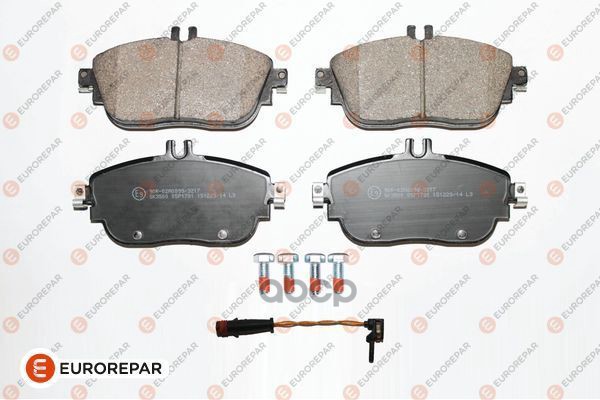 Колодки тормозные MB A(W176) 12>/B(W246) 11> передн. EUROREPAR арт. 1639375180