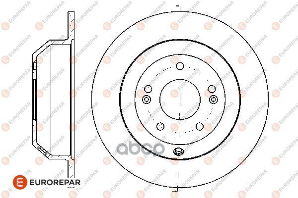 Диск Тормозной Hyundai Santa Fe, Kia Sorento 09>, Rear EUROREPAR арт. 1667853480