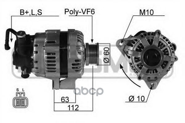 210024 Генератор HYUNDAI SANTA FE  KIA SORENTO 01-06 Era арт. 210024