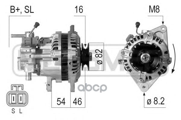 Генератор MITSUBISHI PAJERO II 2.5TD 210461 Era арт. 210461