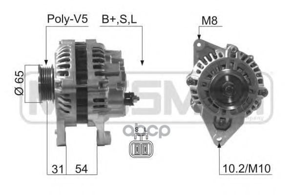 210623 Генератор Mitsubishi Pajero Ii  3.0/3.5 Era арт. 210623