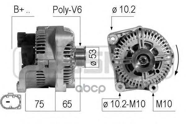 Генератор BMW X5 (E70)/X6 3.0d Era арт. 210735