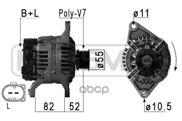 Генератор FIAT DUCATO, IVECO DAILY 02-> Era арт. 210886