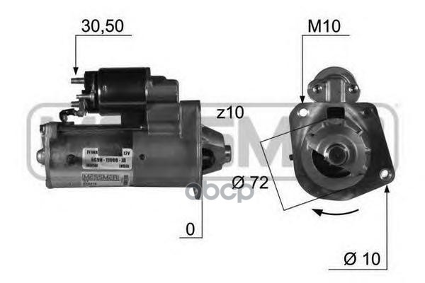 Стартер FORD MONDEO IV VOLVO S80 II 2.5 220418 Era арт. 220418