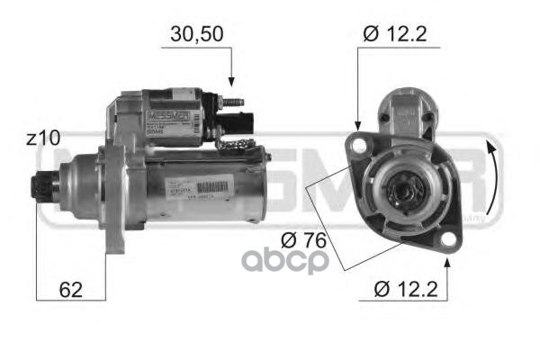 Стартер VW GOLF JETTA PASSAT 1.6-2.0 05-10 220448 Era арт. 220448