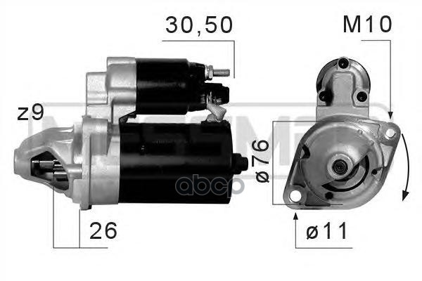 Стартер BMW 1.6-3.0 07- 220662 Era арт. 220662