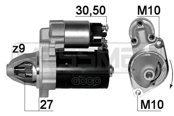 Стартер MERCEDES W203/W204/W212 1.1kw Era арт. 220667