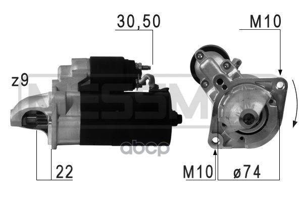 Стартер BMW E90/E60/E83/E70 2.0d-3.0d 1.8kw 220694 Era арт. 220694