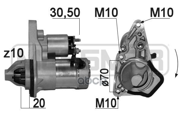 Стартер NISSAN MICRA/NOTE/QASHQAI 1.6 1kw 220846 Era арт. 220846