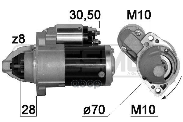 Стартер MITSUBISHI ASX/LANCER/OUTLANDER 1.4kw 220884 Era арт. 220884