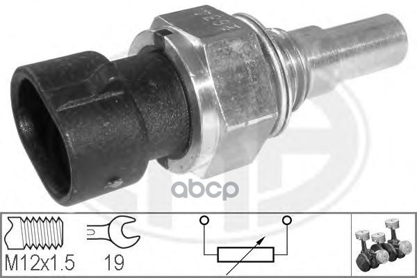 Датчик температуры ОЖ DAEWOO NEXIA CHEVROLET LACETTI 330107 Era арт. 330107