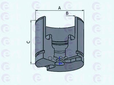 Поршень Тормозного Суппорта D 57Mm Citroen: C5 2001- Ert арт. 150751-C