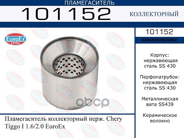 Пламегаситель Коллекторный Нерж. EuroEX арт. 101152