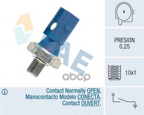 Датчик давления масла FAE арт. 12870