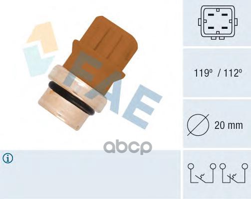 Датчик температуры FAE арт. 35580