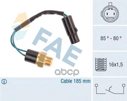 Датчик Вкл. Вентилятора Fae Fae 36610 FAE арт. 36610