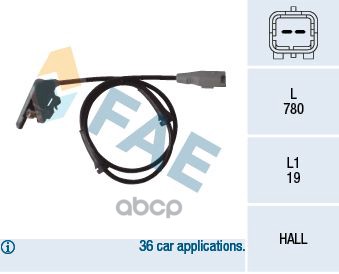 Датчик ABS Peugeot FAE арт. 78080