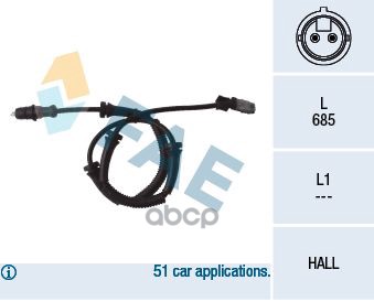 Датчик ABS Opel FAE арт. 78095