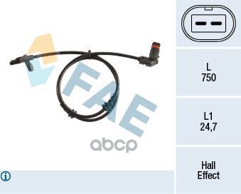 Датчик ABS FAE арт. 78210