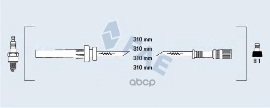 Провода зажигания FAE арт. 83984