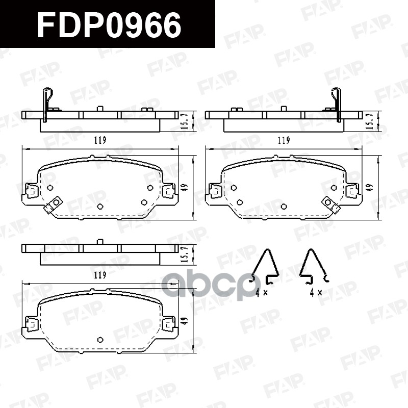 Деталь FDP0966 FAP арт. FDP0966