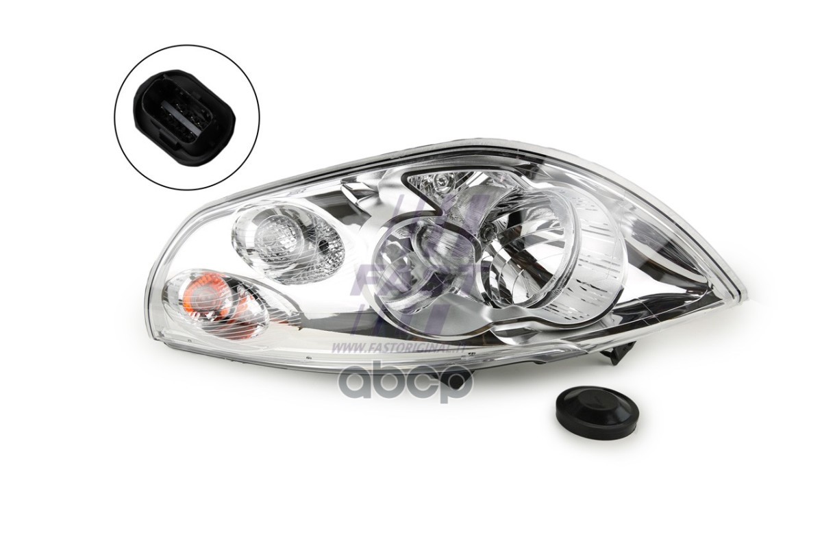 Фара Renault Master 10 H1+H7 Ле. Регуль. Электр. 6 Pin Fast Ft85785 FAST арт. FT85785