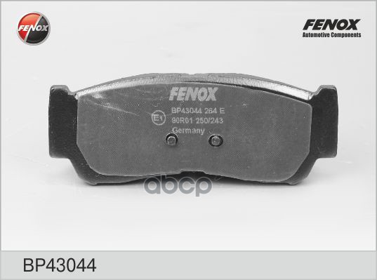 Колодки тормозные дисковые Hyundai H-1 01-07, Santa Fe II 06- FENOX арт. BP43044