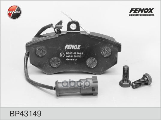 Колодки тормозные дисковые Audi 80 86-91, 90 87-91, 100 84-90, 200 83-91 FENOX арт. BP43149