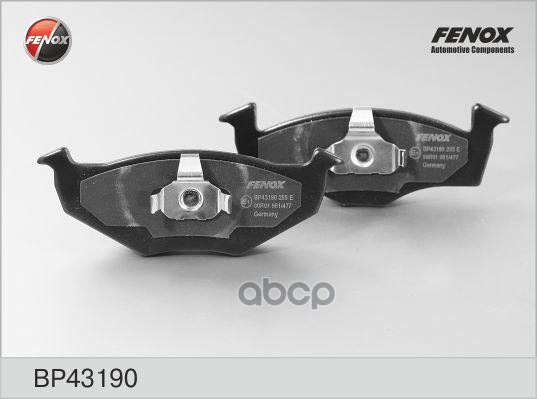 Колодки тормозные дисковые VW Fox, Lupo I, Polo III-V, Skoda Fabia Praktik, Fabia I-II, Seat FENOX арт. BP43190