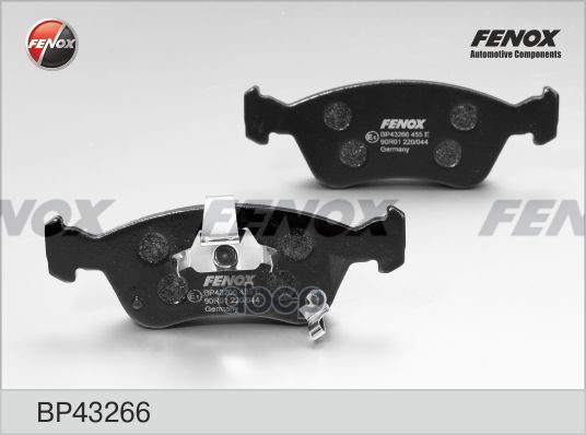 Колодки Toyota Avensis Verso, Avensis 1.6-2.0, 00-04, ATE BP43266 FENOX арт. BP43266