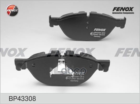 Колодки тормозные дисковые BMW 5 (F10,F07GT,F11) 08-, 6 (F06,F12,F13) 09-, 7 (F01,F02,F03,F04) 08- FENOX арт. BP43308