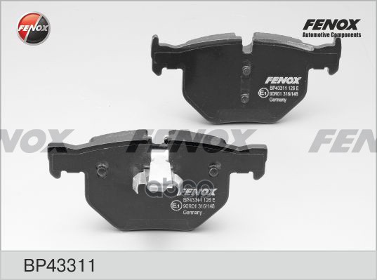 Колодки Диск торм..зад. FENOX арт. bp43311
