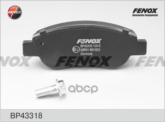 Колодки Диск торм..перед. FENOX арт. bp43318