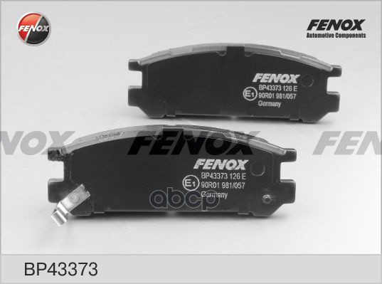 Колодки Тормозные Задние Fenox Bp43373 FENOX арт. BP43373